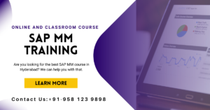 SAP MM Training in Hyderabad & Online with 100% Placements