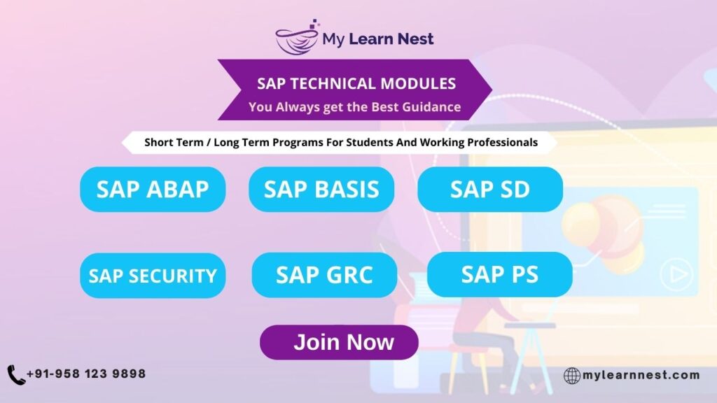 SAP ABAP Training, SAP BASIS Training, SAP SECURITY Training, SAP GRC Training, SAP HANA ADMIN Training, SAP HANA SECURITY Training