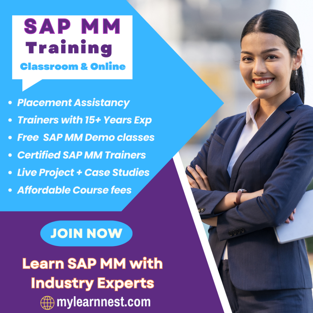 SAP MM Classroom and Online Training
