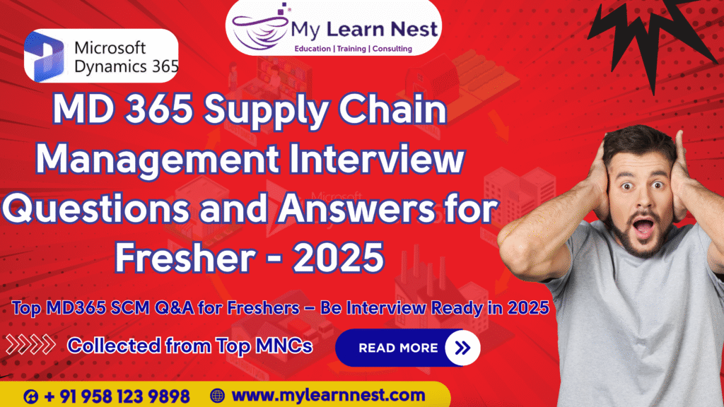 150 MD 365 Supply Chain Management Interview Questions and Answers for Fresher - 2025