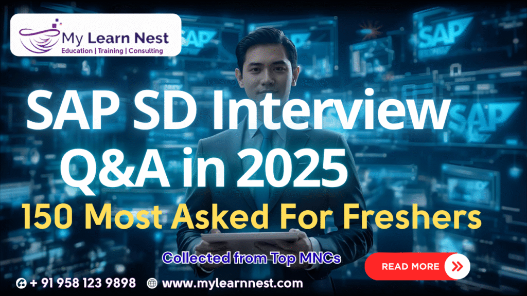 SAP SD 150 interview Q&A For Freshers in 2025