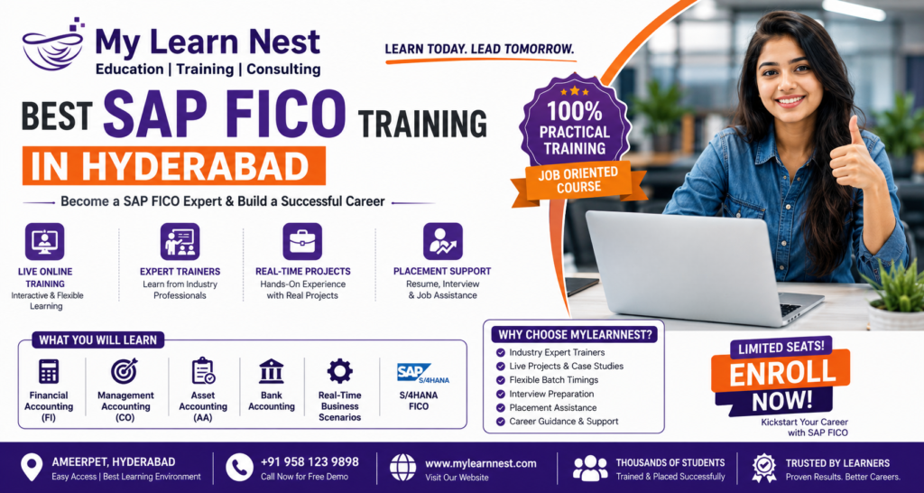 SAP FICO Training Institute in Hyderabad,SAP FICO Training in Hyderabad