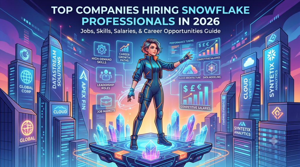 Top Companies Hiring Snowflake Professionals in 2026 – Jobs, Skills & Salaries