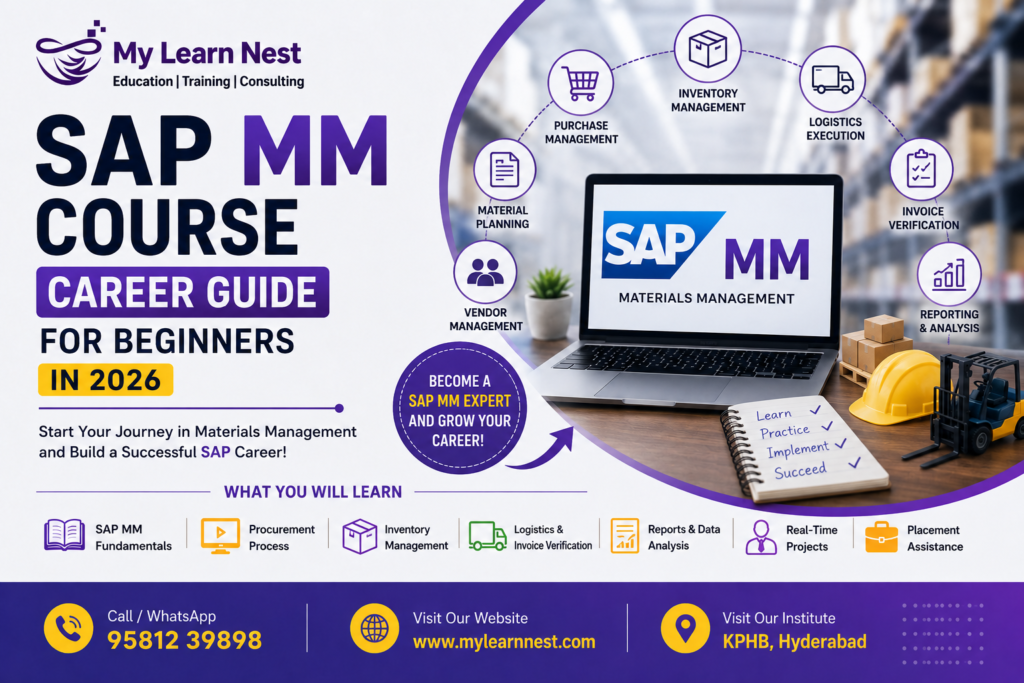 SAP MM Course complete career guide for beginners with salary, roadmap, skills, jobs, and interview preparation.