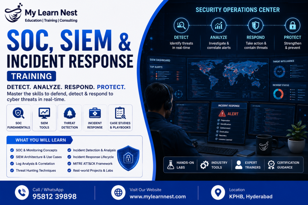 SOC SIEM and Incident Response Training