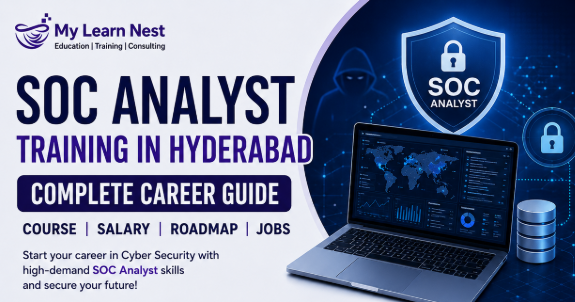 SOC Analyst Training in Hyderabad with course, salary, roadmap, and job opportunities.