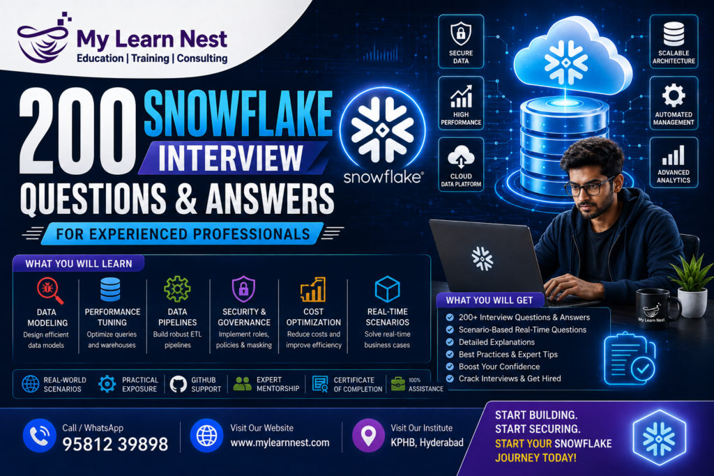 200 Snowflake Interview Questions and Answers for Experienced Professionals