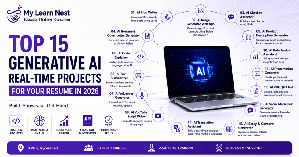 Top 15 Generative AI Real-Time Projects 2026