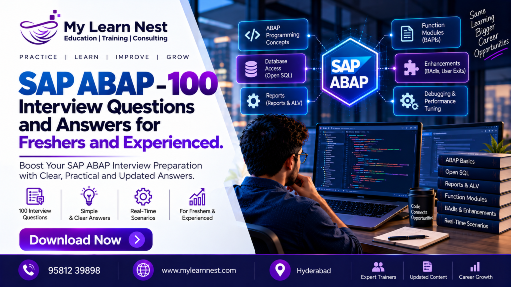 SAP ABAP 100 Interview Questions and Answers