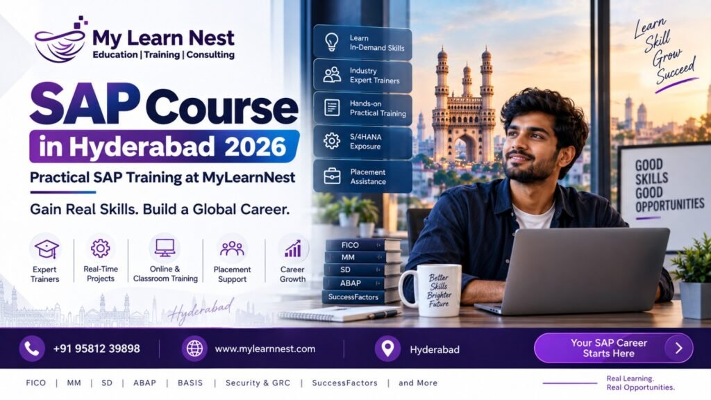 SAP Course in Hyderabad with practical training at MyLearnnest Training Academy