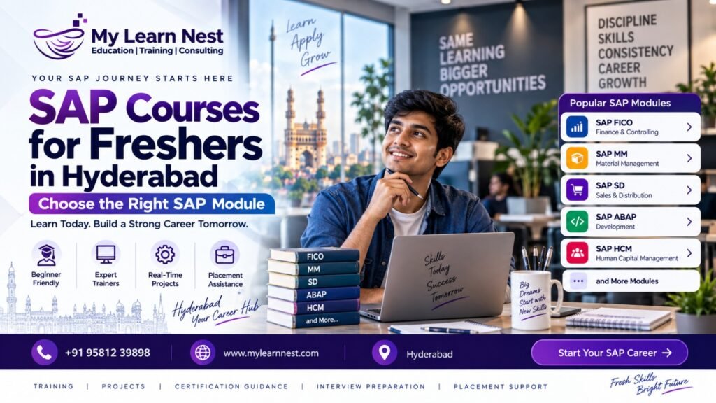 SAP Courses for Freshers in Hyderabad at My Learn Nest Training Academy
