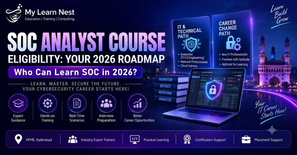 SOC Analyst Course in Hyderabad with Placement Assistance 2026
