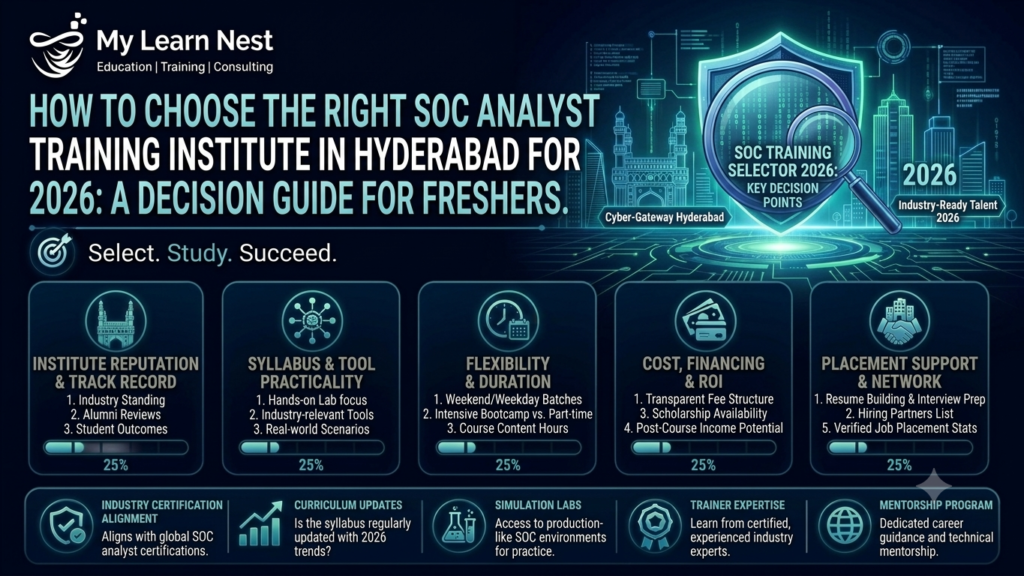 SOC Analyst Course in Hyderabad with Placement Assistance 2026