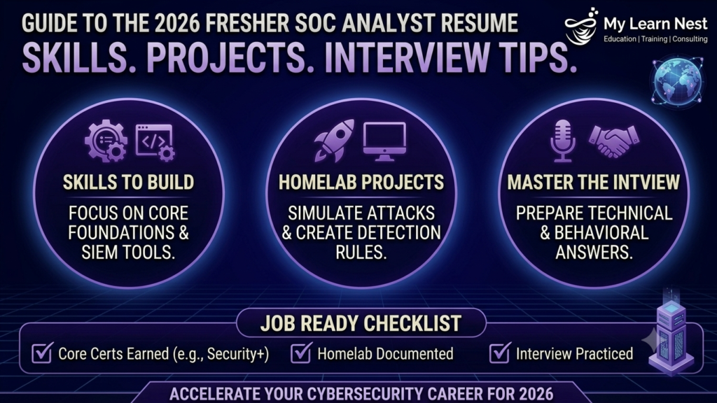 SOC Analyst Course in Hyderabad after graduation for freshers in 2026