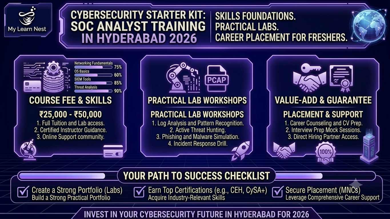 SOC Analyst Course in Hyderabad with Placement Assistance 2026