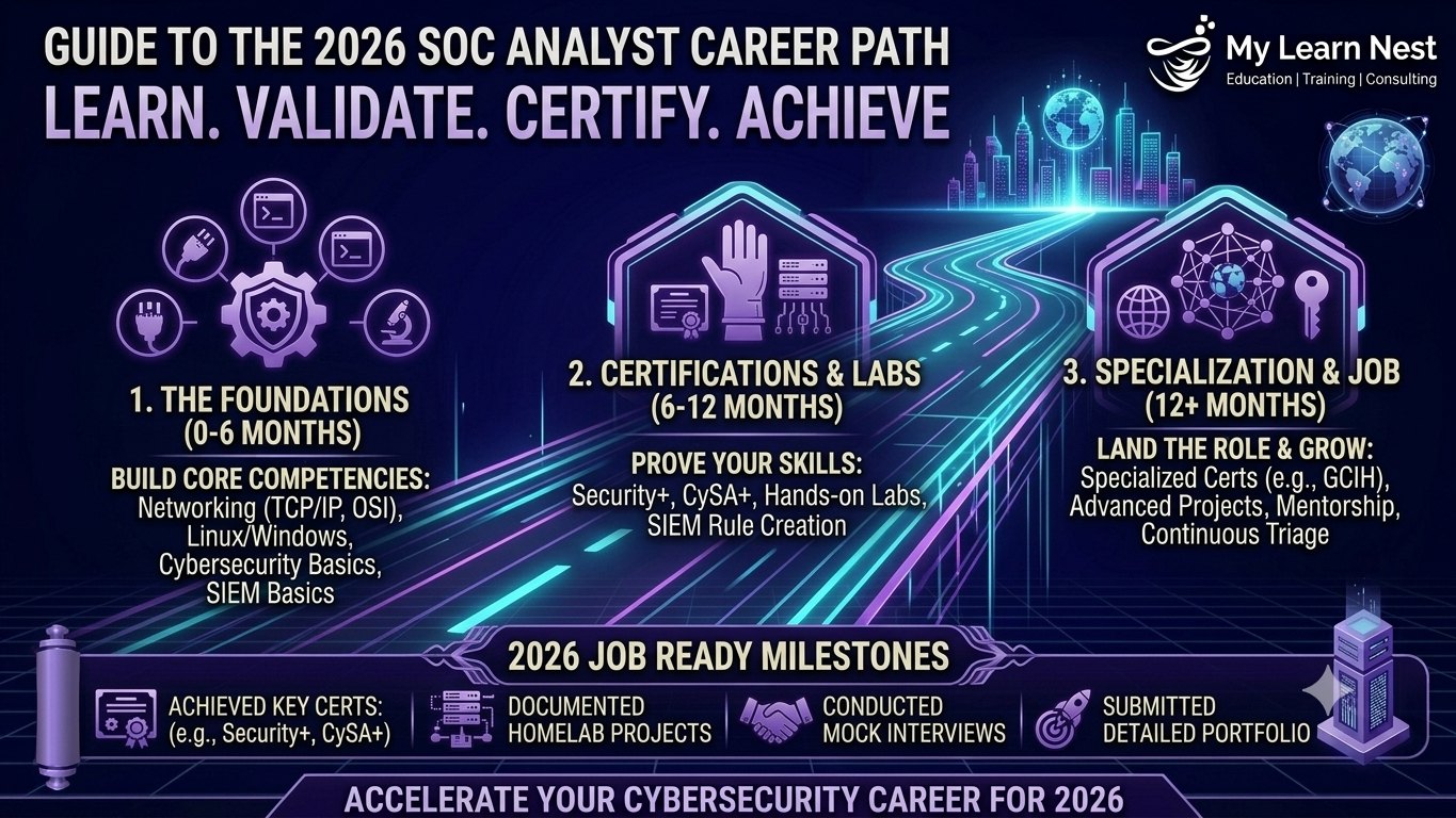 SOC Analyst Course in Hyderabad after graduation for freshers in 2026