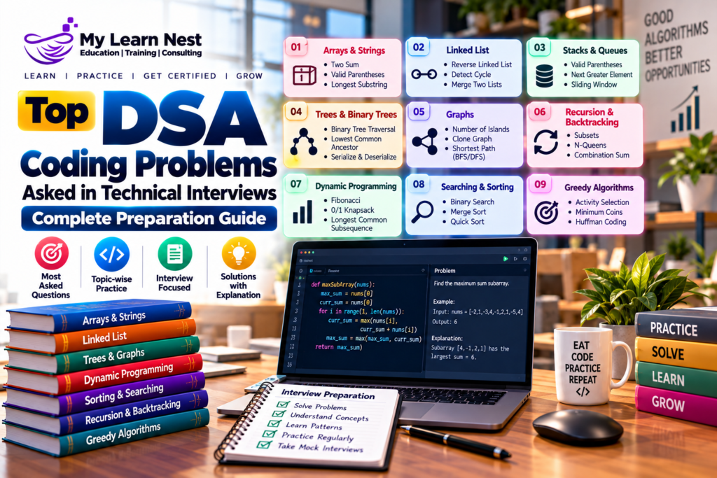 Top DSA Coding Problems Asked in Technical Interviews
