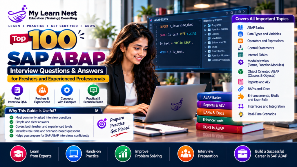 Top 100 SAP ABAP Interview Questions and Answers