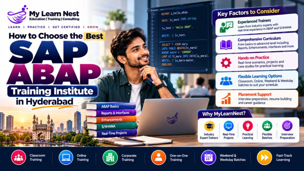 How to Choose the Best SAP ABAP Training Institute in Hyderabad.