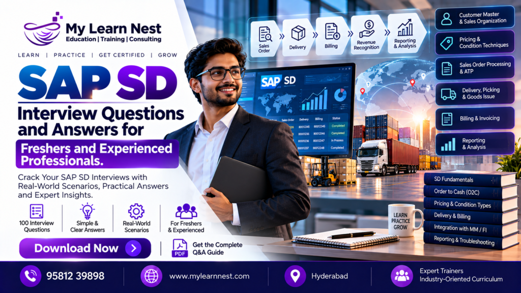 SAP SD Interview Preparation Questions for Professionals